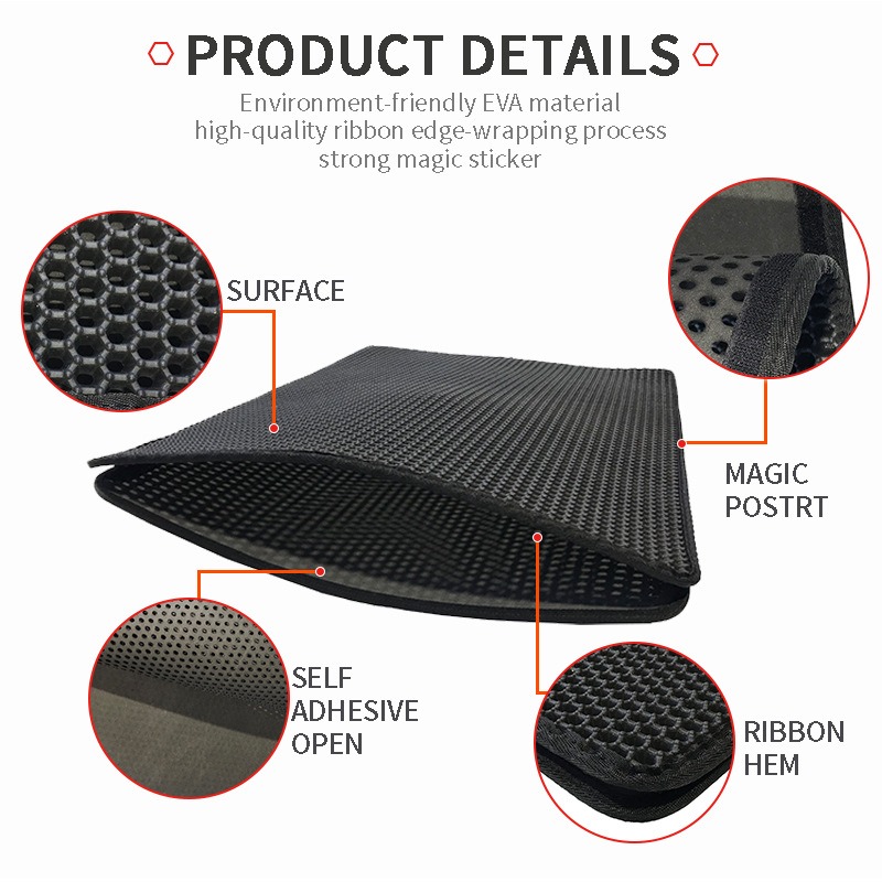 Cat Litter Mat Double Layer Waterproof - Alfombrilla Grande de Doble Capa de