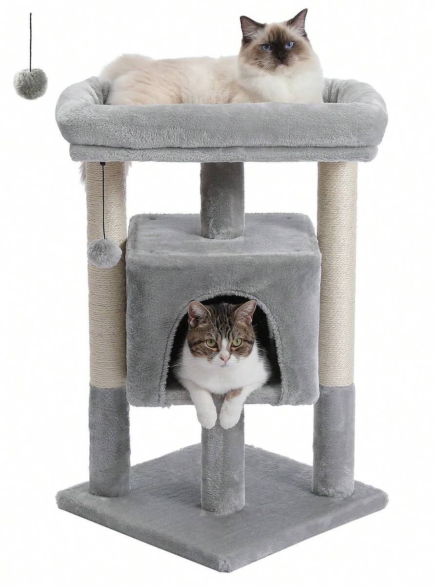 Cat Scratching Post Sisal Tree Tower - Torre para gatos de 72 cm