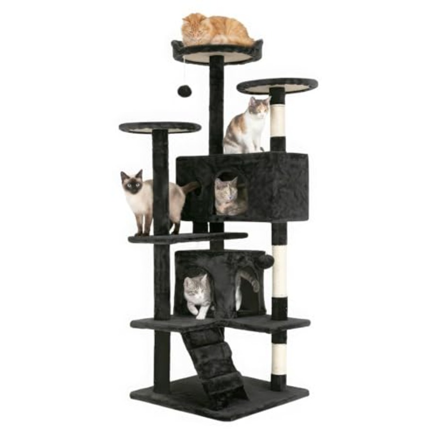 Cat Scratching Post Sisal Tree Tower - Árbol para Gatos de 54 Pulgadas,