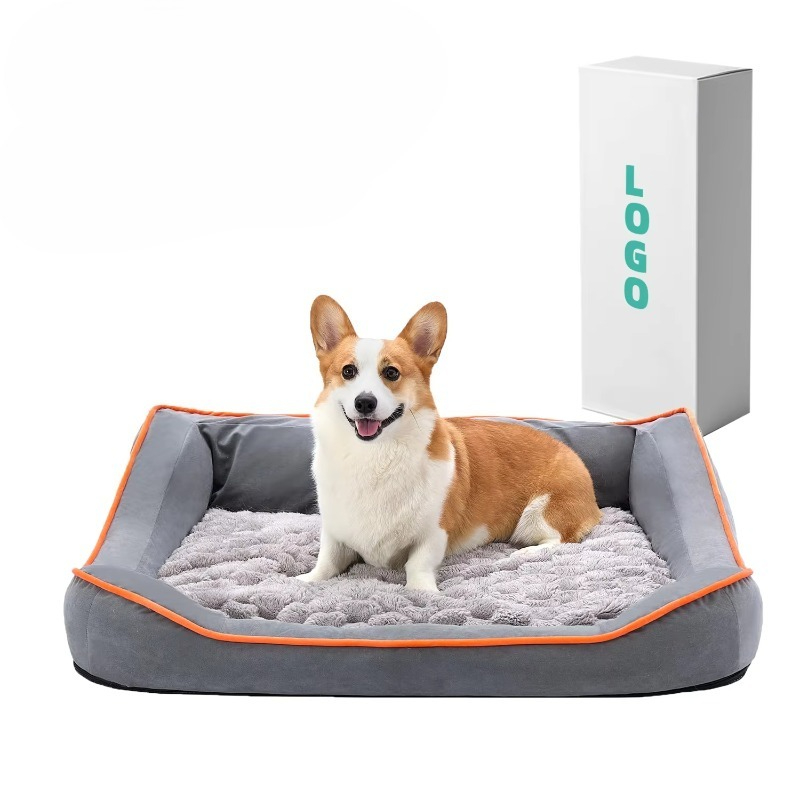 Orthopedic Memory Foam Dog Bed Washable - Colcha lavable impermeable personalizada para mascotas,