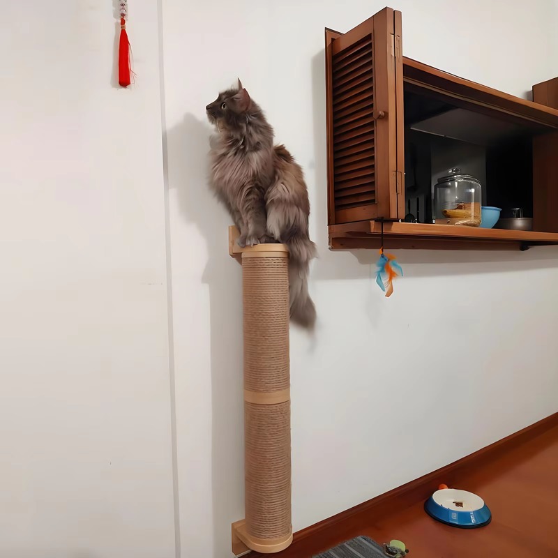 Cat Wall Climbing Shelves Hammock Wooden - Rascador para Gatos, Estantes de Pared
