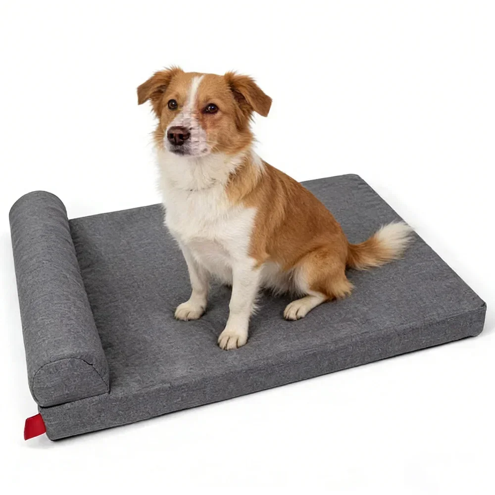 Orthopedic Memory Foam Dog Bed Washable - Cama ortopédica para perros con base