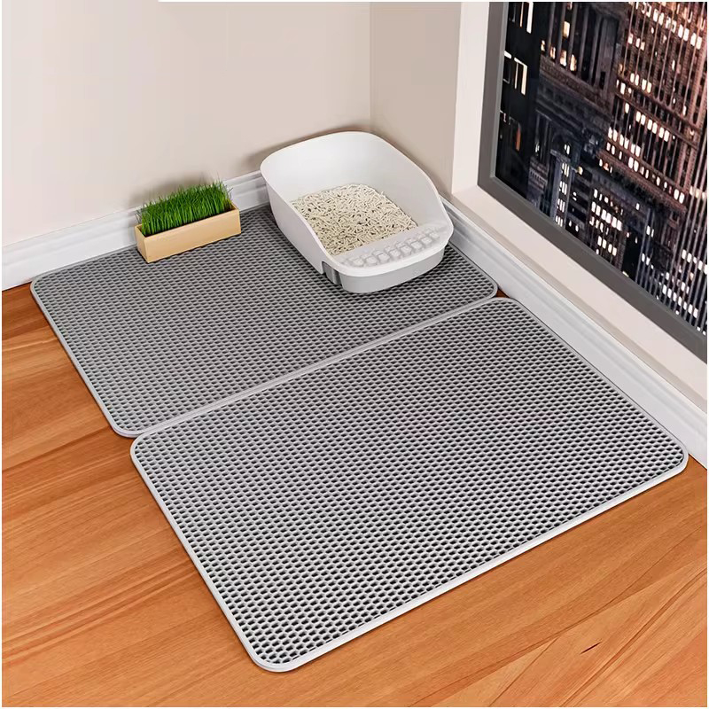 Cat Litter Mat Double Layer Waterproof - Esterilla de doble capa para arena