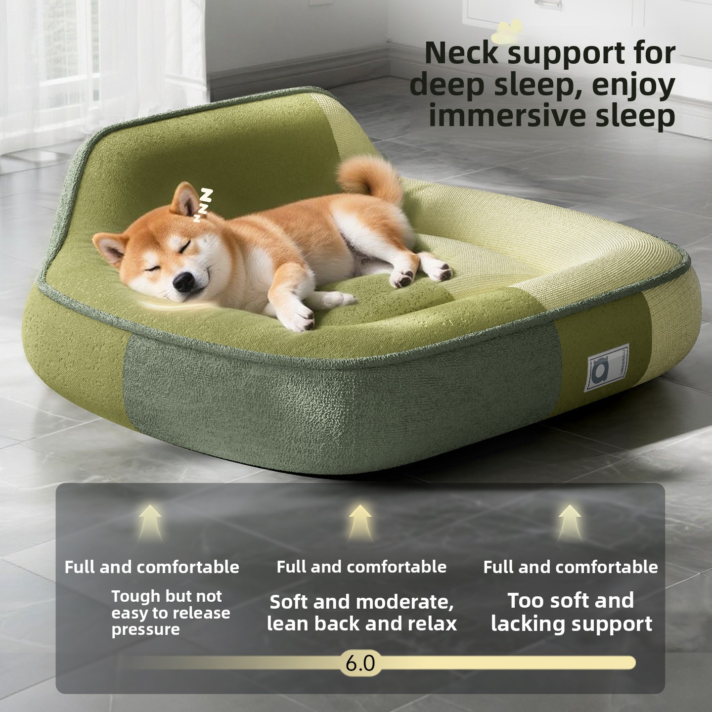 Orthopedic Memory Foam Dog Bed Washable - Camas Ortopédicas de Espuma Viscoelástica para