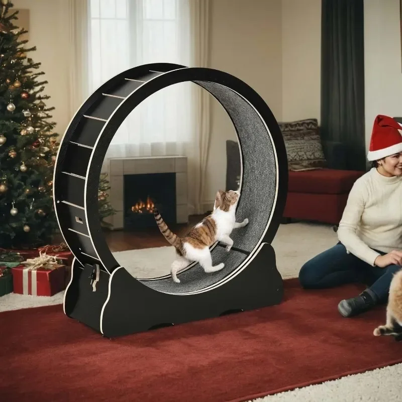 Cat Running Wheel Exercise Treadmill - Rueda de ejercicio para gatos de