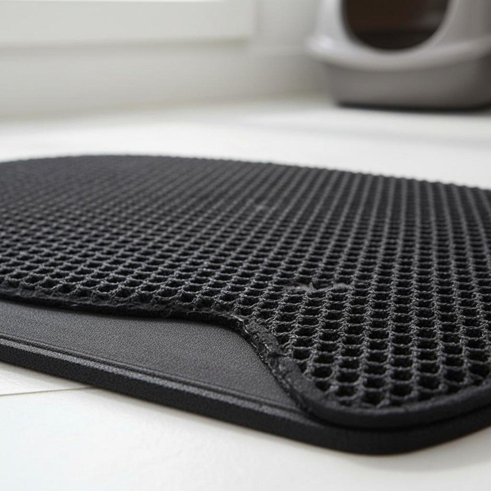 Cat Litter Mat Double Layer Waterproof - Alfombrilla Impermeable para Arenero de Gato,