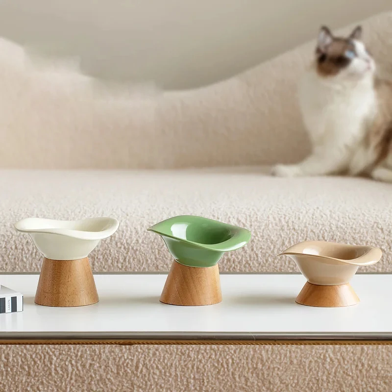 Tazón de cerámica creativo par - Elevated Ceramic Cat Bowls Tilted Food reseña y precio