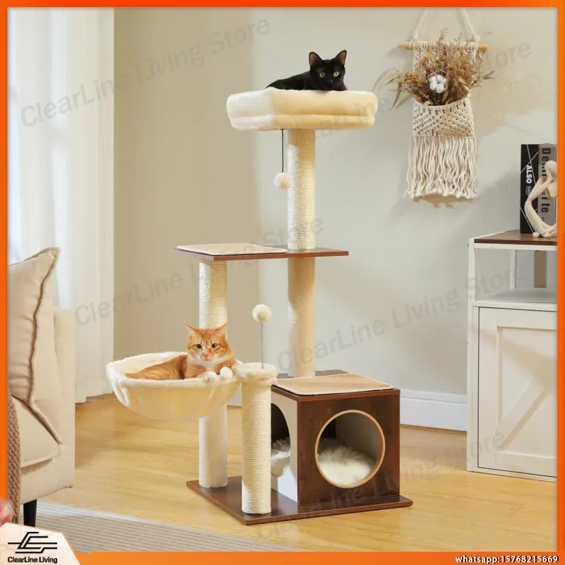 Árbol para Gatos Moderno para  - Cat Scratching Post Sisal Tree Tower reseña y precio