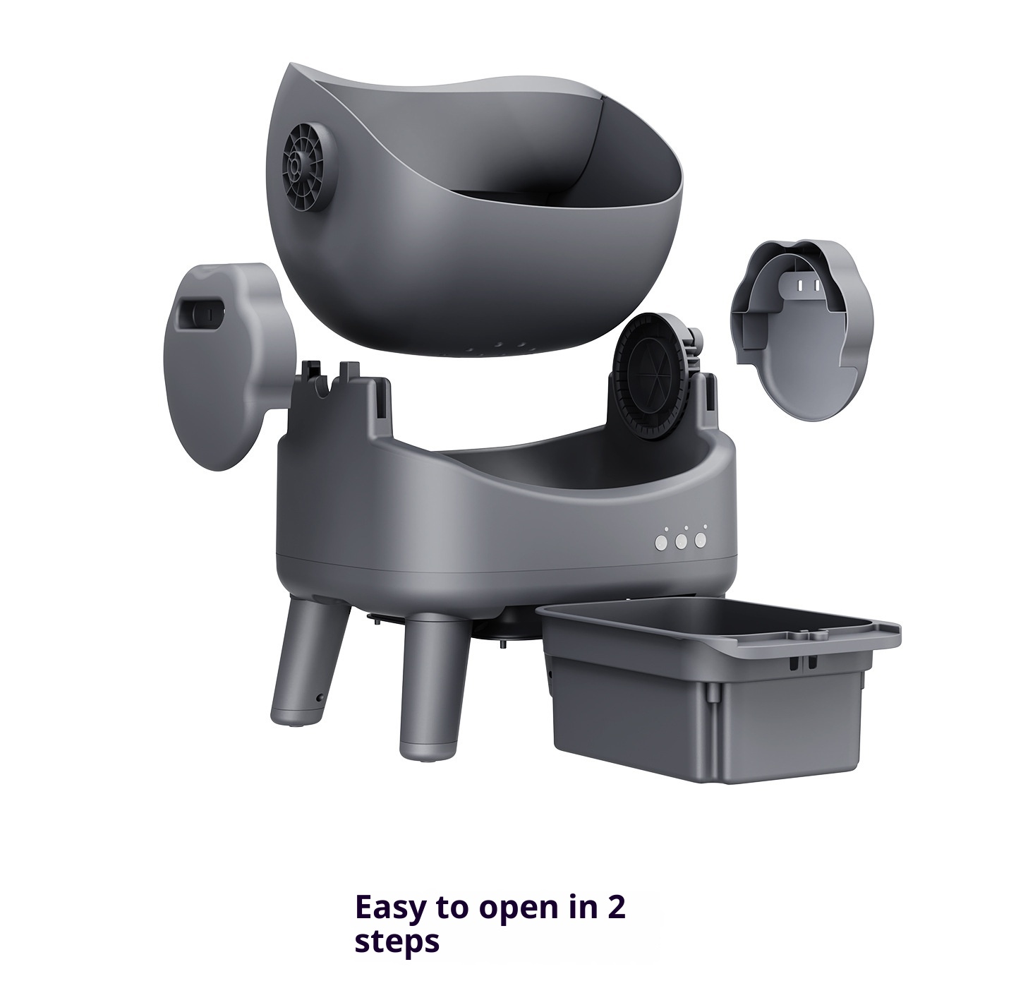 Caja de arena automática intel - Smart Cat Litter Box Wifi App Control reseña y precio
