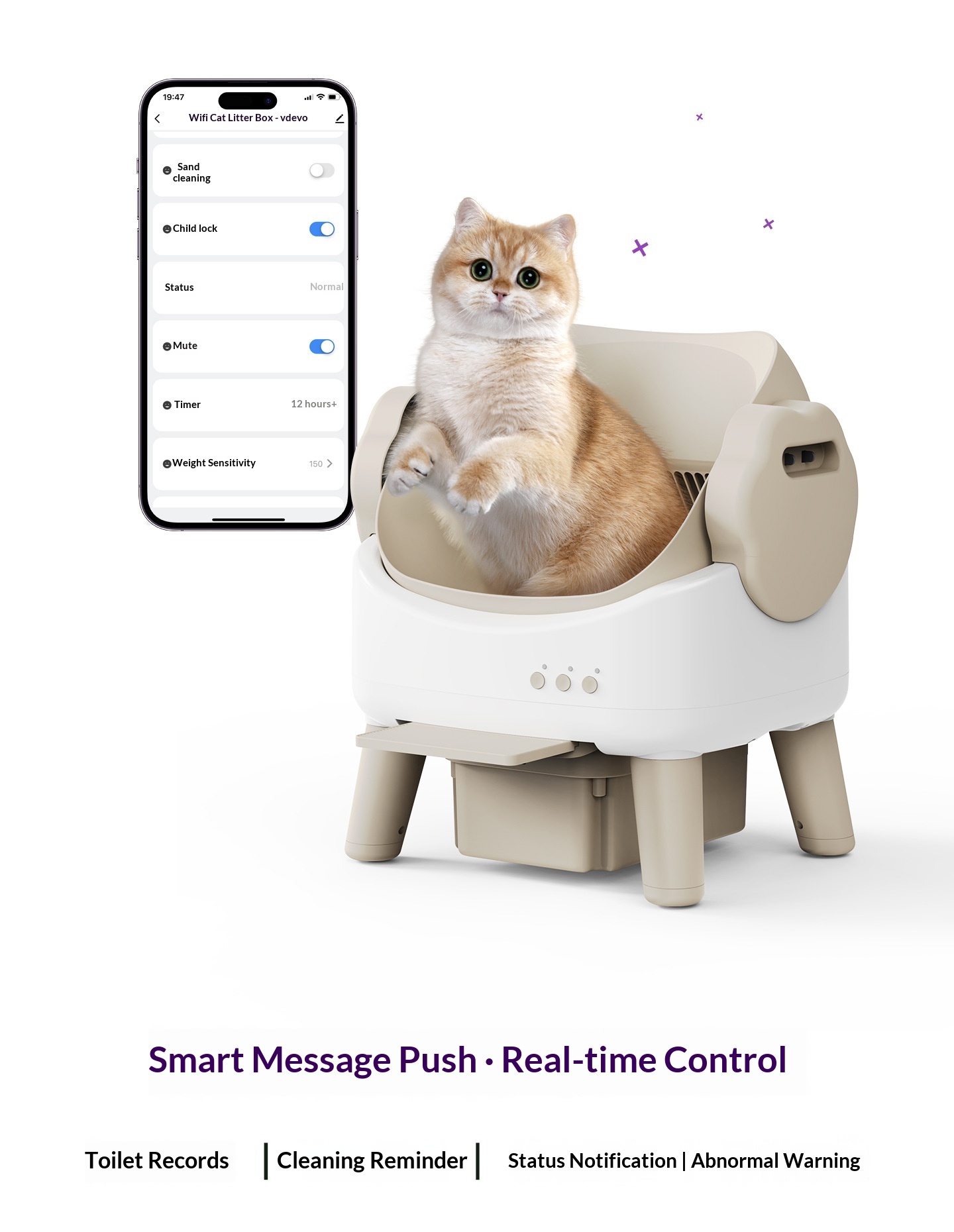 Caja de arena automática intel - Smart Cat Litter Box Wifi App Control reseña y precio