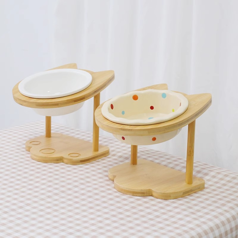 Cuenco elevado y inclinado par - Elevated Ceramic Cat Bowls Tilted Food reseña y precio