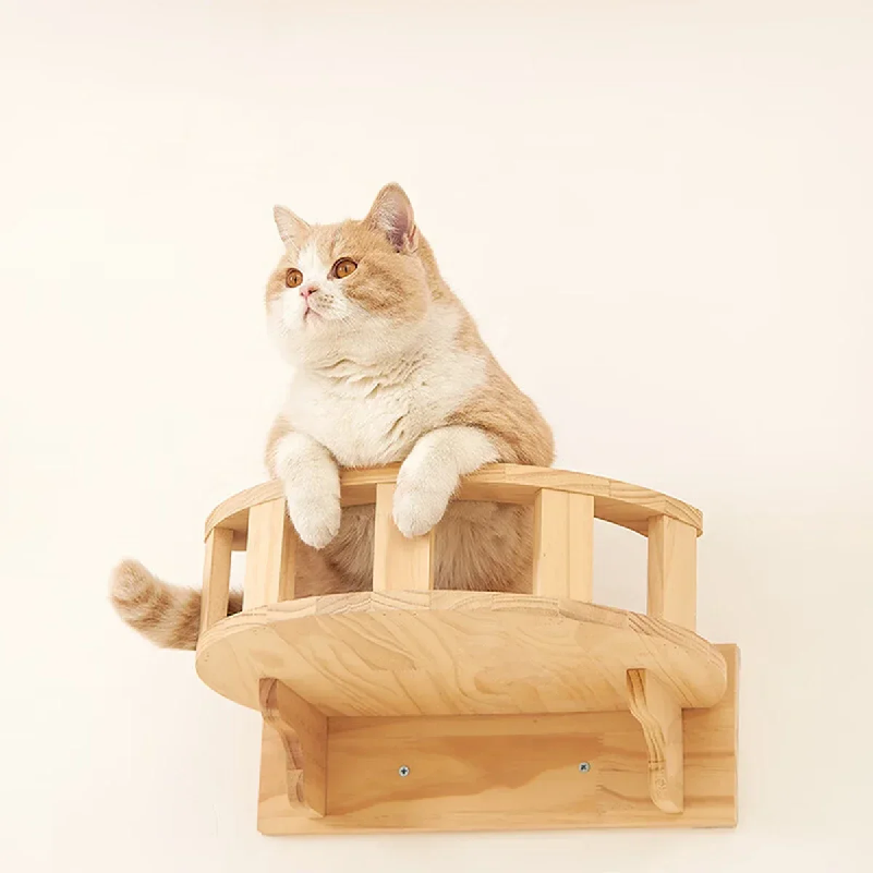 Estantes de Pared para Gatos,  - Cat Wall Climbing Shelves Hammock Wooden reseña y precio
