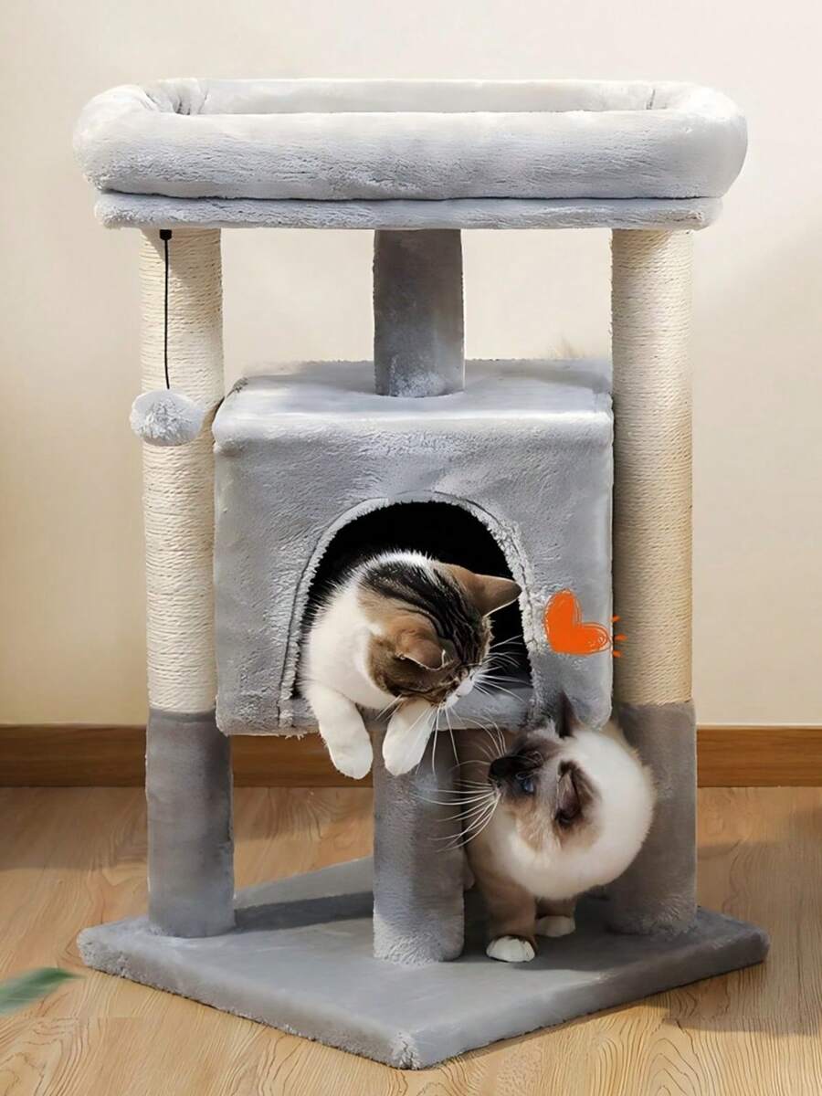 Torre para gatos de 72 cm con  - Cat Scratching Post Sisal Tree Tower reseña y precio