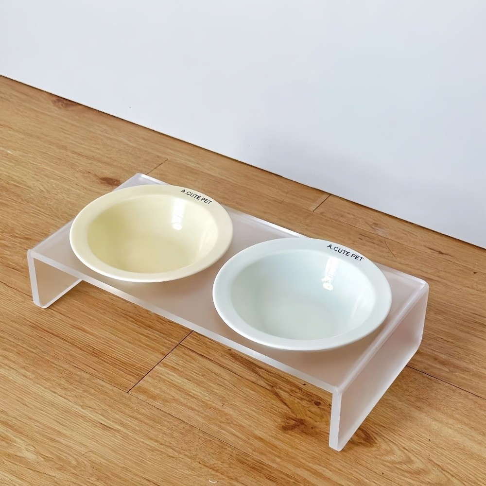 Comedero Elevado de Cerámica p - Elevated Ceramic Cat Bowls Tilted Food reseña y precio
