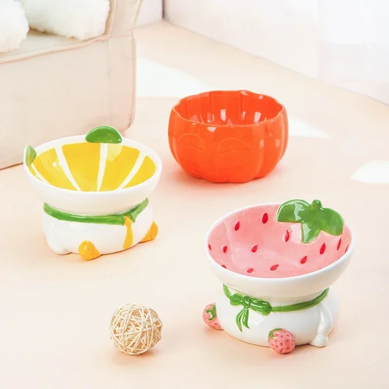 Tazón de Cerámica para Gatos y - Elevated Ceramic Cat Bowls Tilted Food reseña y precio