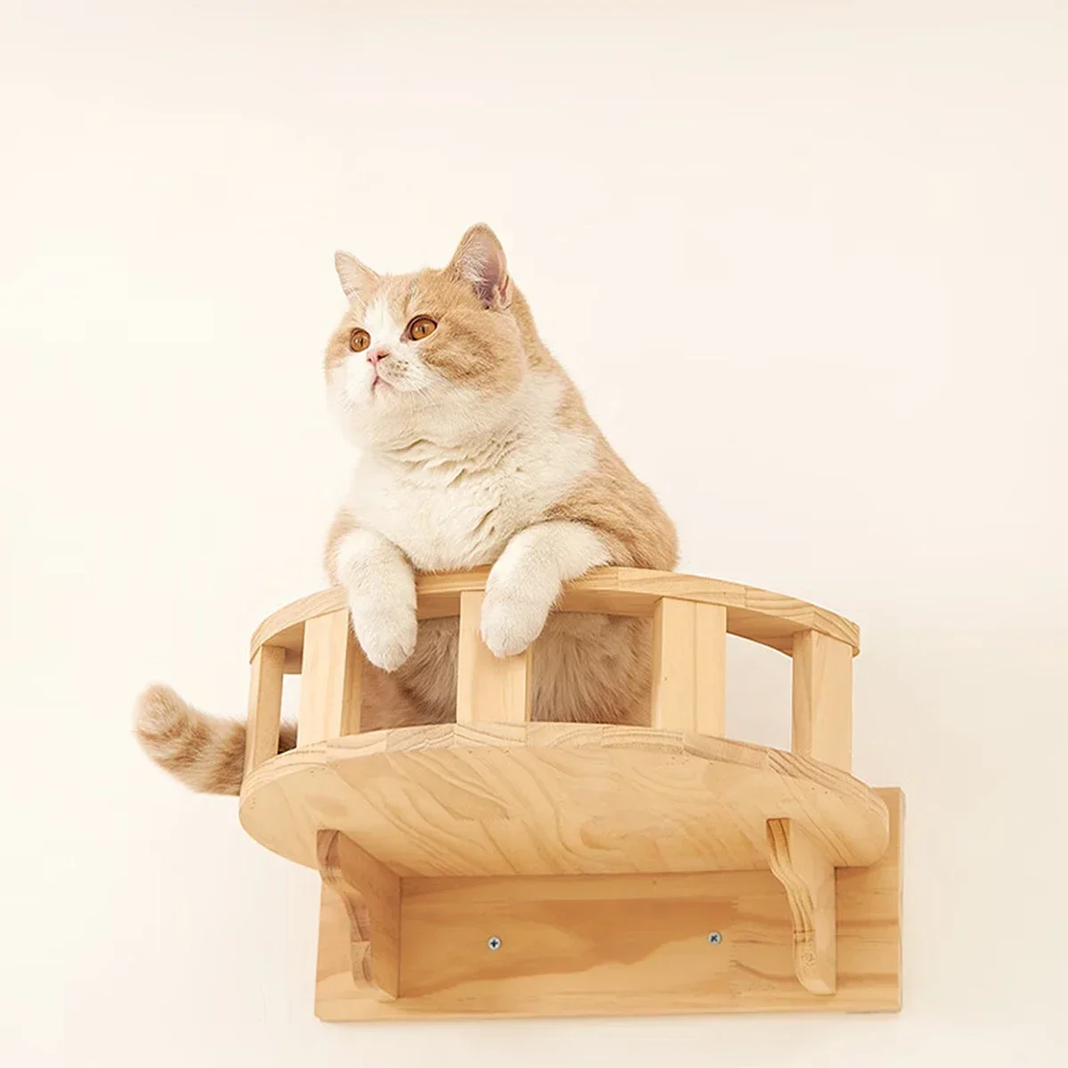 Estantes de madera para gatos, - Cat Wall Climbing Shelves Hammock Wooden reseña y precio