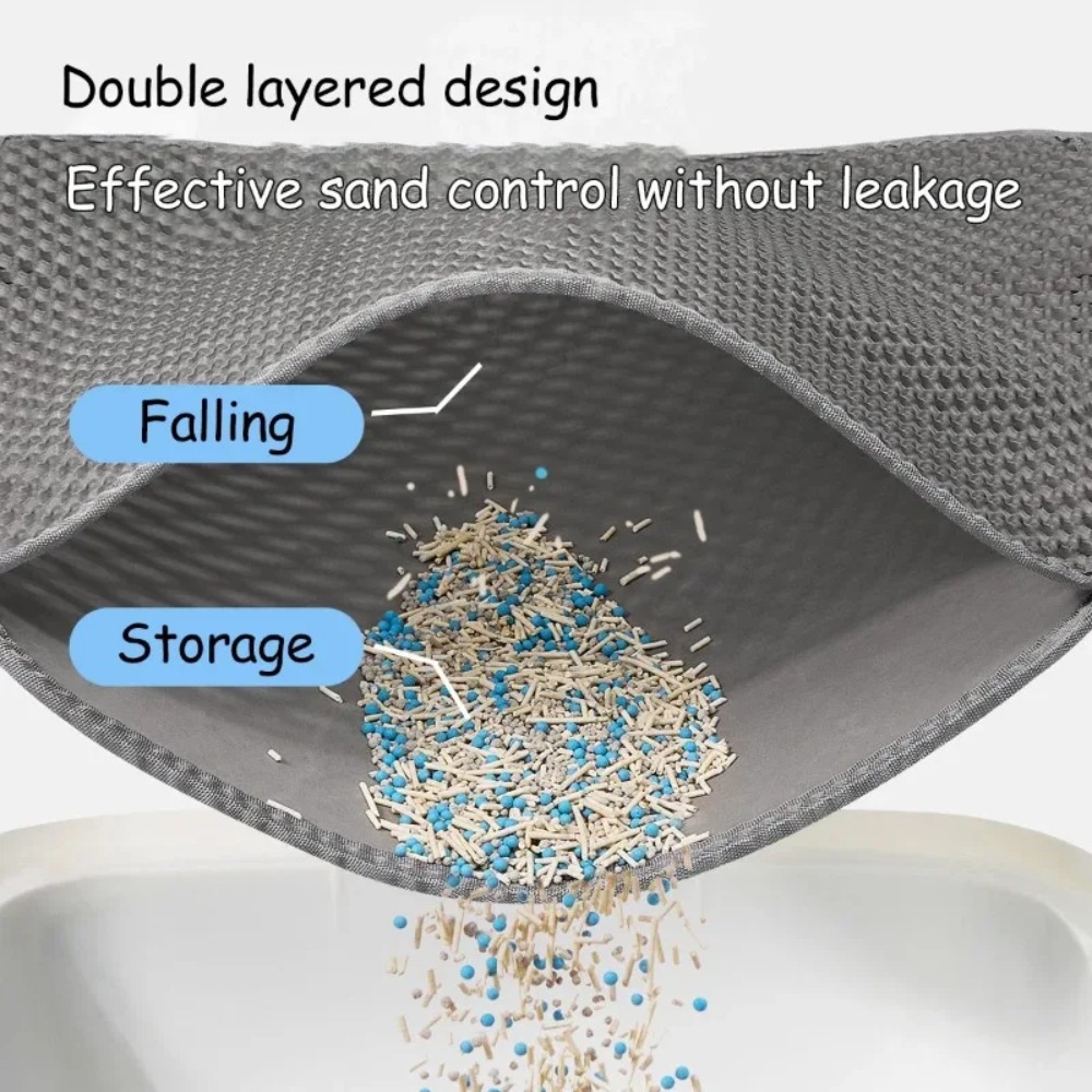 Alfombra Grande para Gatos con - Cat Litter Mat Double Layer Waterproof reseña y precio