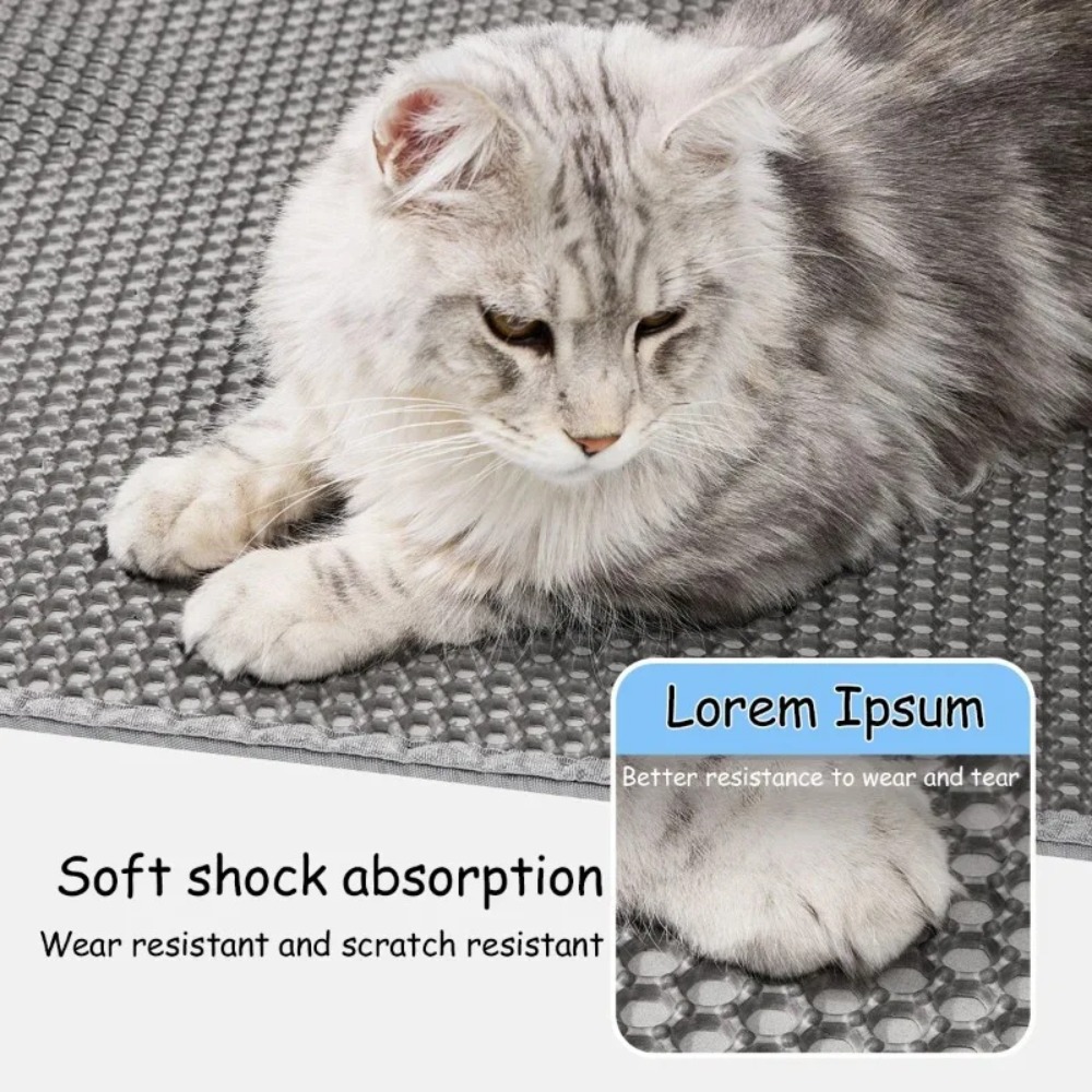 Alfombra Grande para Gatos con - Cat Litter Mat Double Layer Waterproof reseña y precio