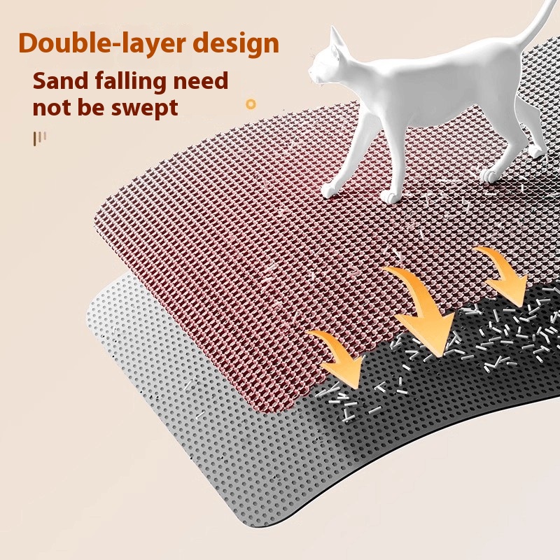 Alfombrilla para arena de gato - Cat Litter Mat Double Layer Waterproof reseña y precio