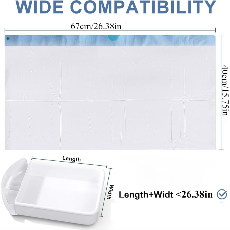 100 unidades de bolsas imperme - Automatic Litter Box Waste Bag Liner reseña y precio