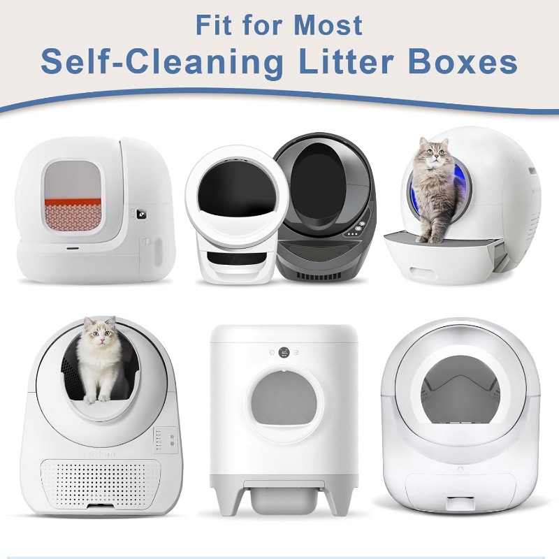 100 unidades de bolsas imperme - Automatic Litter Box Waste Bag Liner reseña y precio