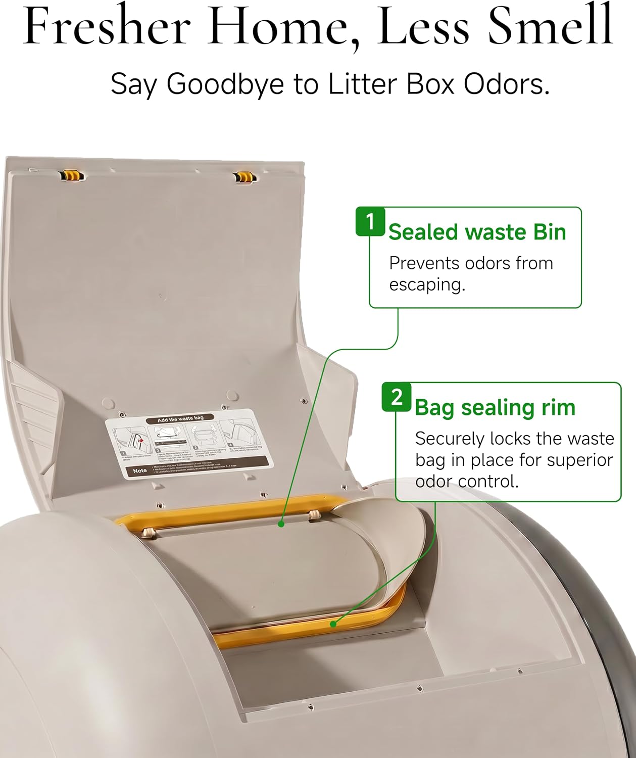 Caja de arena automática con f - Self Cleaning Cat Litter Box Automatic reseña y precio