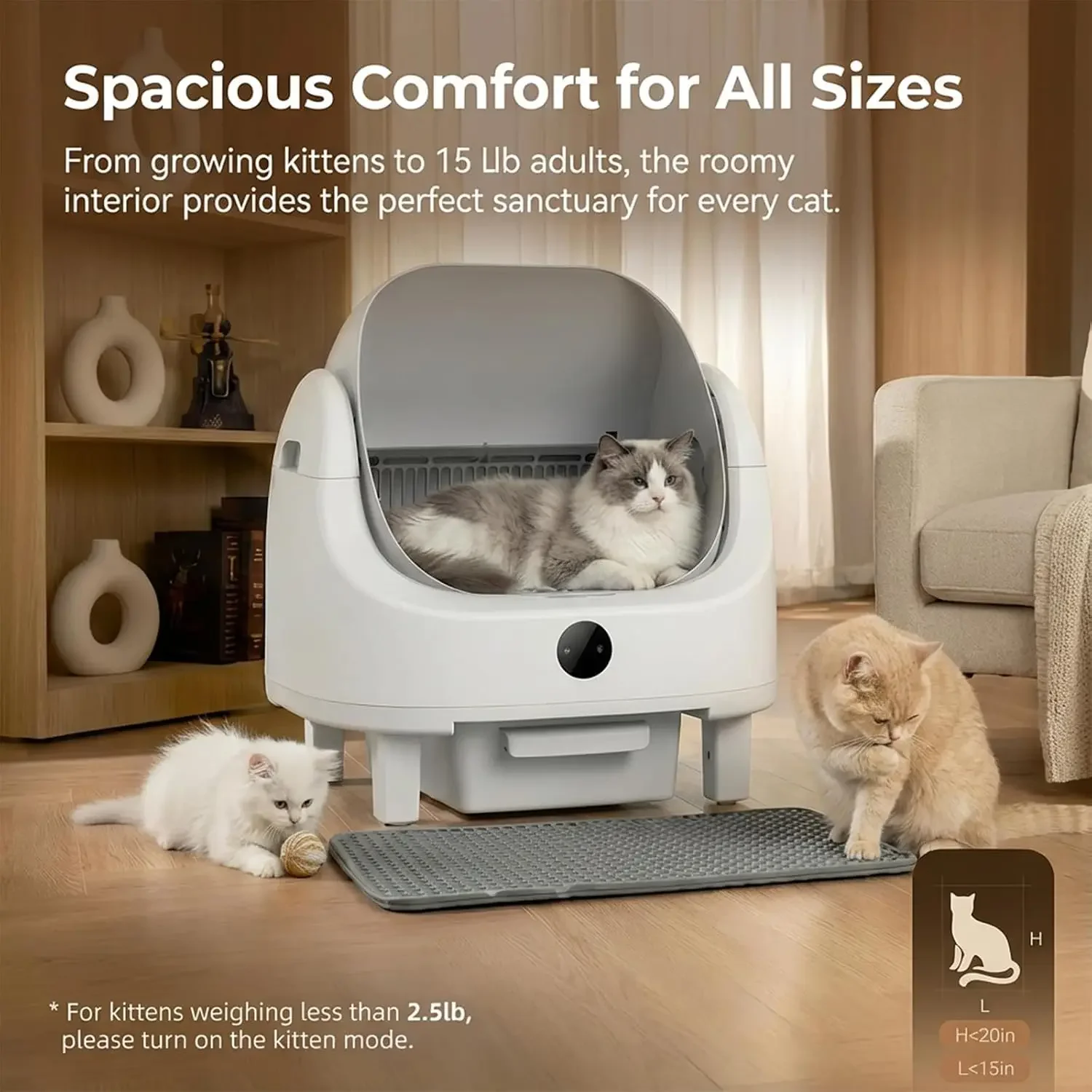 Caja de arena automática, caja - Self Cleaning Cat Litter Box Automatic reseña y precio