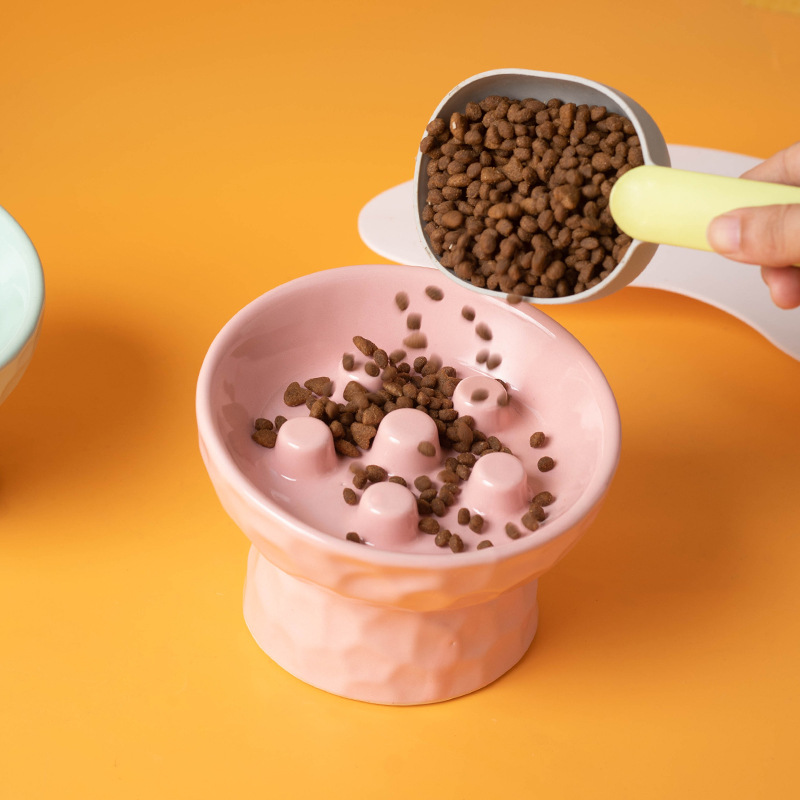 Comedero elevado de cerámica p - Elevated Ceramic Cat Bowls Tilted Food reseña y precio