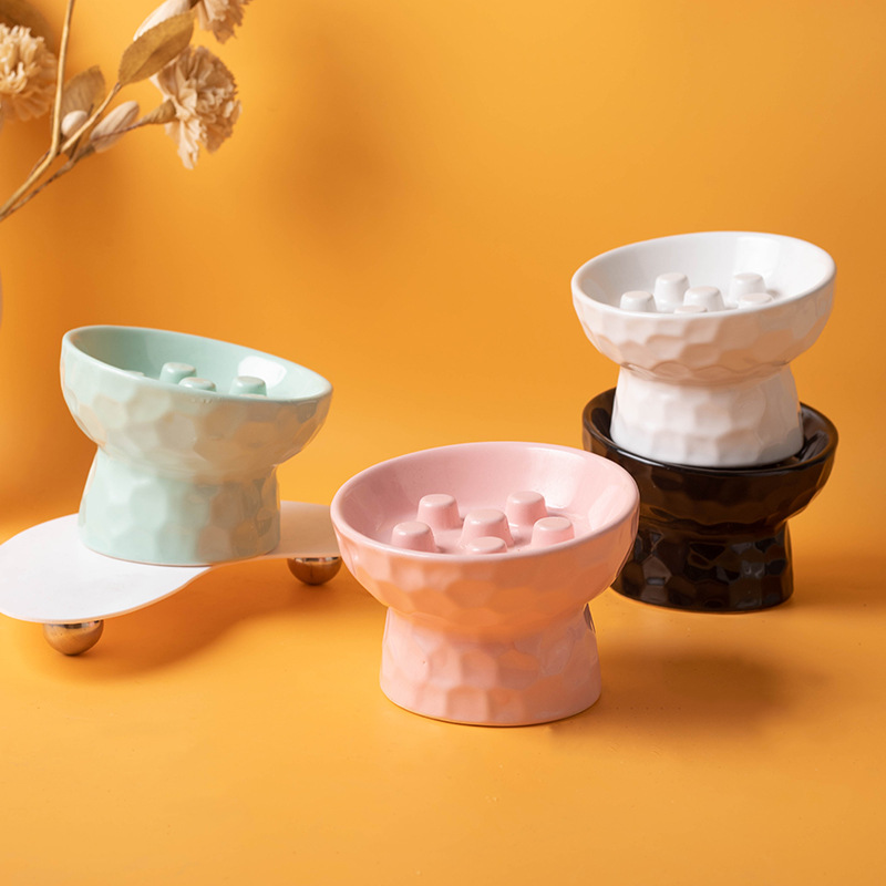 Comedero elevado de cerámica p - Elevated Ceramic Cat Bowls Tilted Food reseña y precio