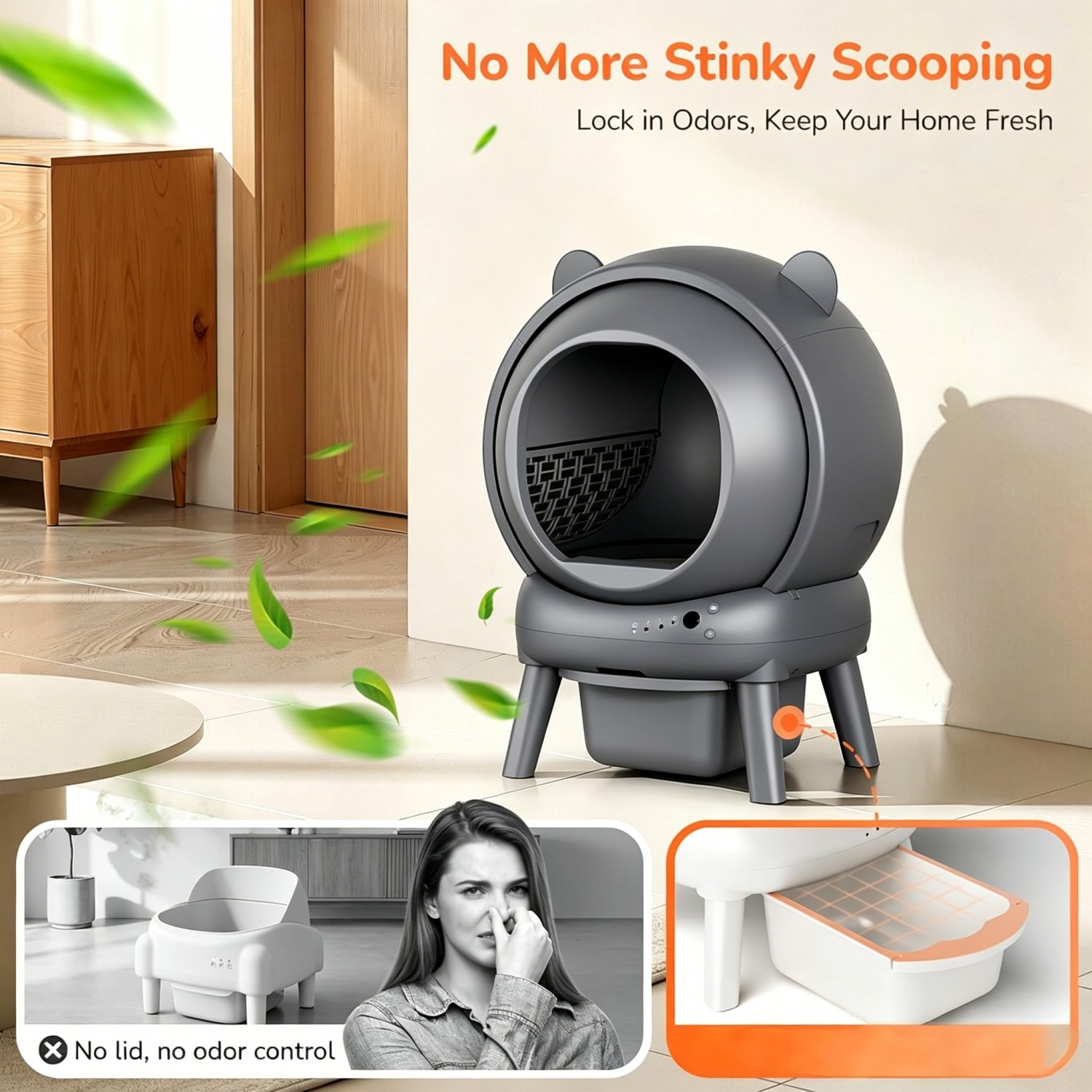 Caja de arena para gatos Cumri - Self Cleaning Cat Litter Box Automatic reseña y precio
