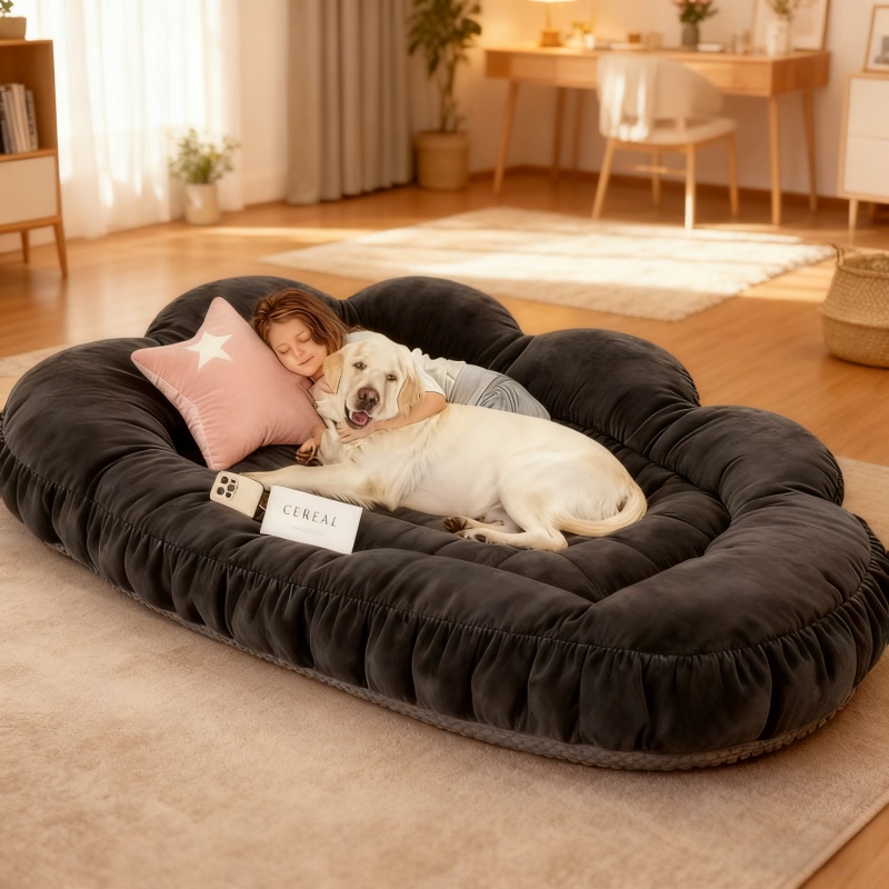 Cama ortopédica personalizada  - Orthopedic Memory Foam Dog Bed Washable reseña y precio