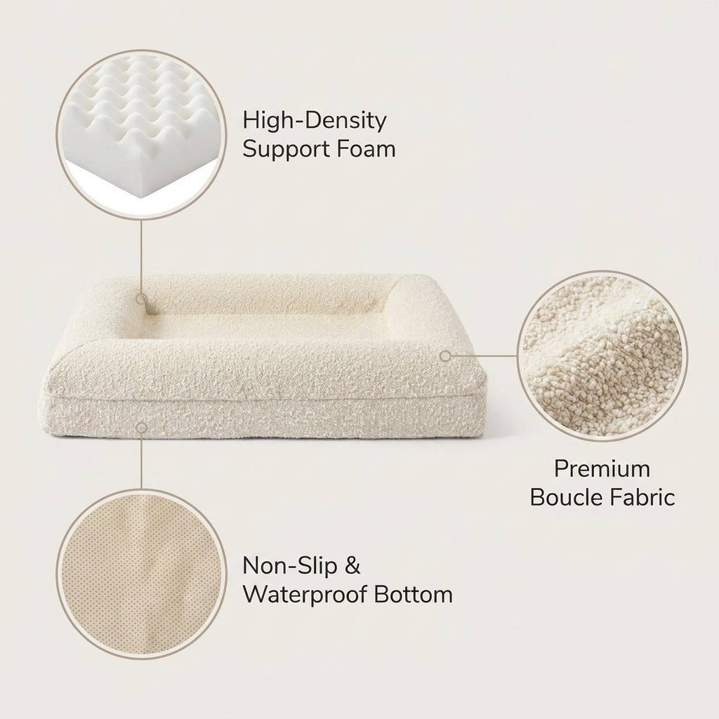 Cama para Perros de Espuma Vis - Orthopedic Memory Foam Dog Bed Washable reseña y precio