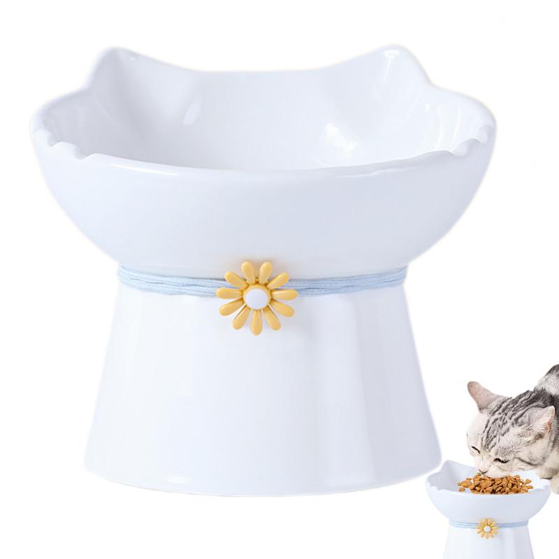 Cuencos elevados para gatos, c - Elevated Ceramic Cat Bowls Tilted Food reseña y precio
