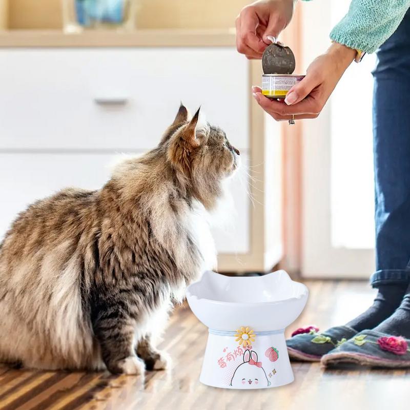 Cuencos elevados para gatos, c - Elevated Ceramic Cat Bowls Tilted Food reseña y precio