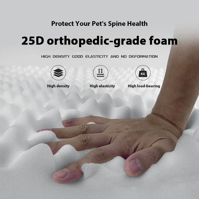 Cama ortopédica para perros co - Orthopedic Memory Foam Dog Bed Washable reseña y precio