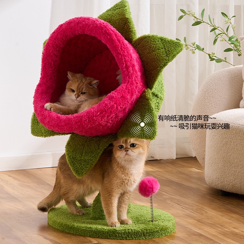 Cannibal Flower - Estructura d - Cat Scratching Post Sisal Tree Tower reseña y precio