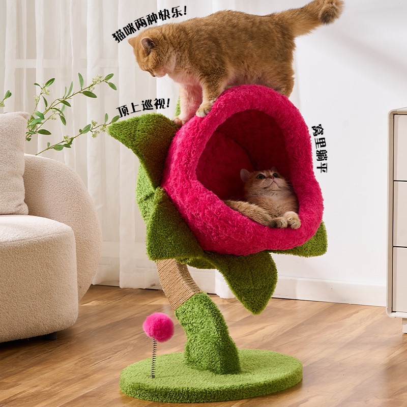Cannibal Flower - Estructura d - Cat Scratching Post Sisal Tree Tower reseña y precio