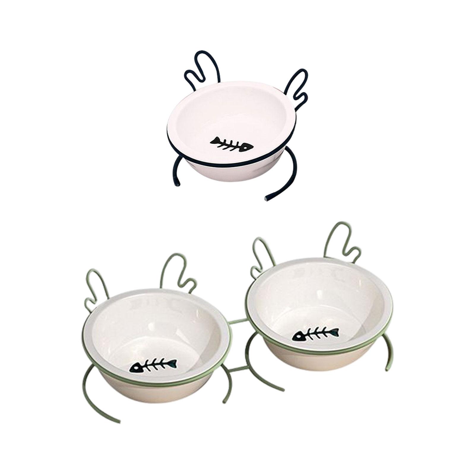 Comedero Elevado para Gatos, T - Elevated Ceramic Cat Bowls Tilted Food reseña y precio