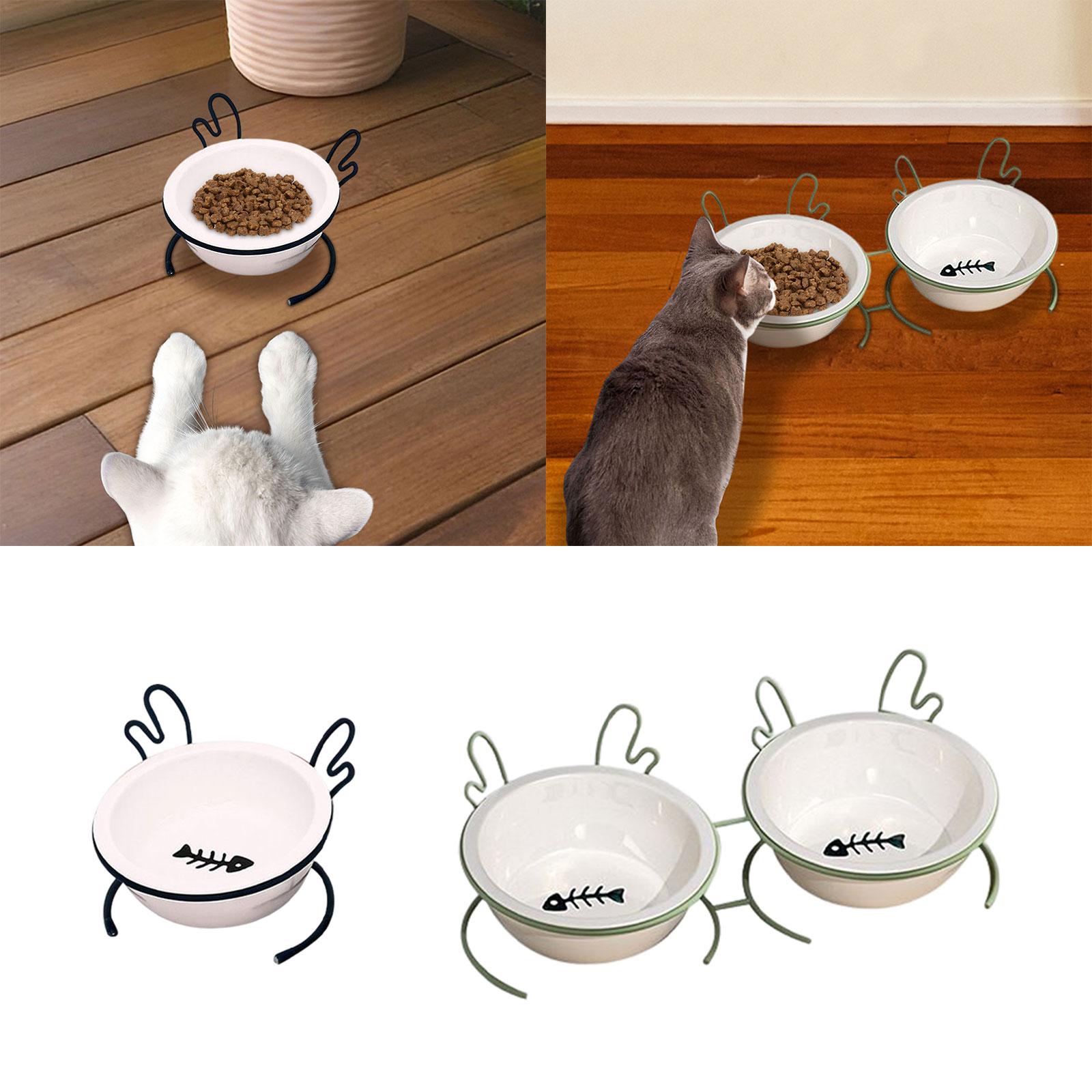 Comedero Elevado para Gatos, T - Elevated Ceramic Cat Bowls Tilted Food reseña y precio