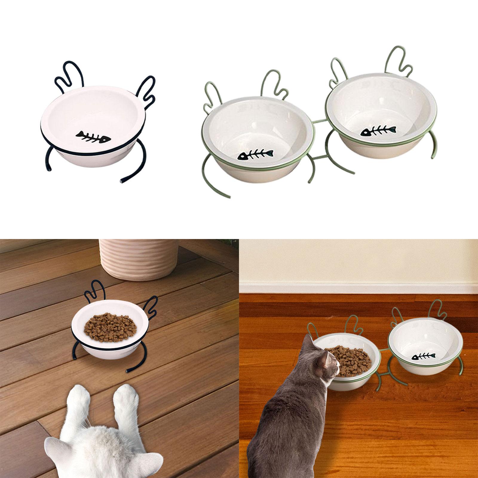 Comedero Elevado para Gatos, T - Elevated Ceramic Cat Bowls Tilted Food reseña y precio