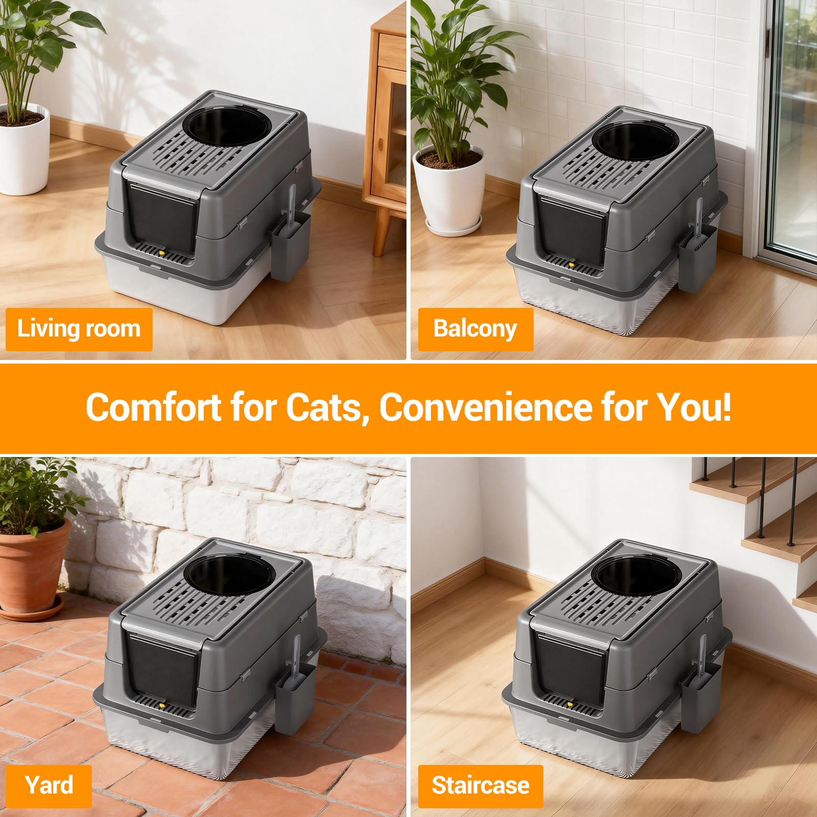 Caja de arena para gatos de ac - Self Cleaning Cat Litter Box Automatic reseña y precio