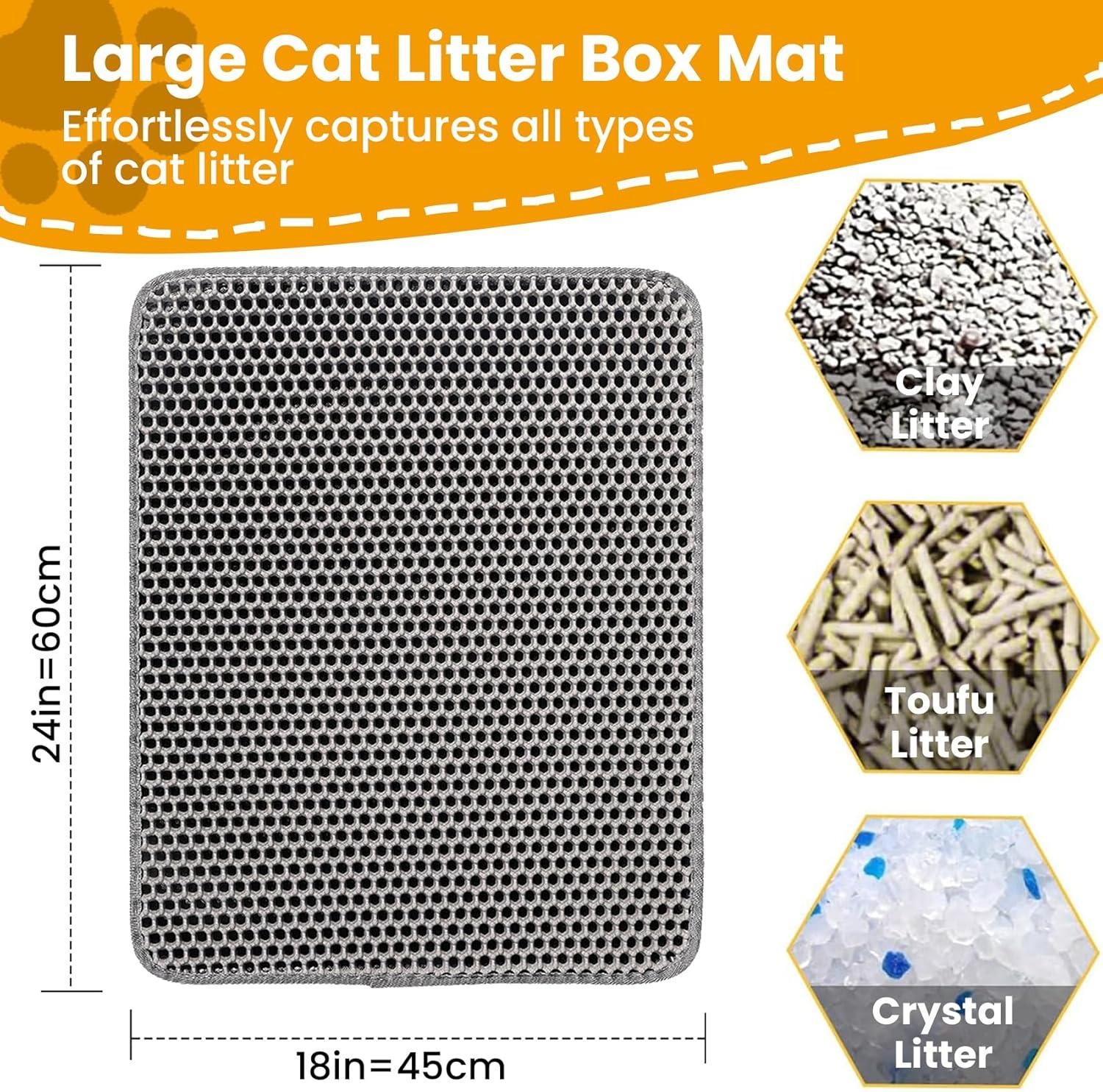 Estera de arena para Gato, imp - Cat Litter Mat Double Layer Waterproof reseña y precio