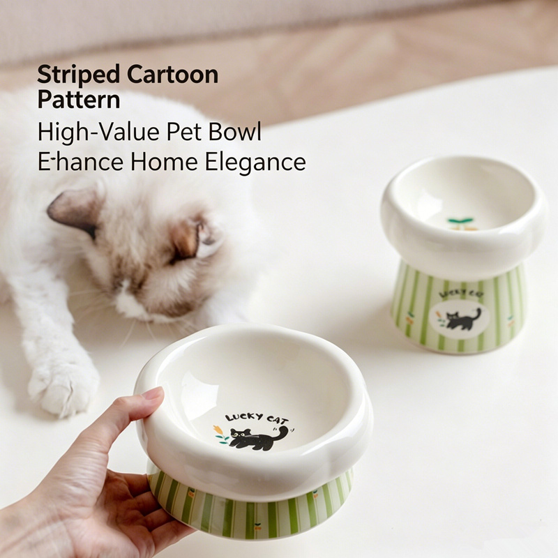 Comedero Elevado de Cerámica p - Elevated Ceramic Cat Bowls Tilted Food reseña y precio