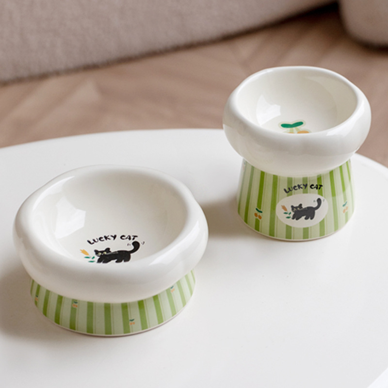 Comedero Elevado de Cerámica p - Elevated Ceramic Cat Bowls Tilted Food reseña y precio