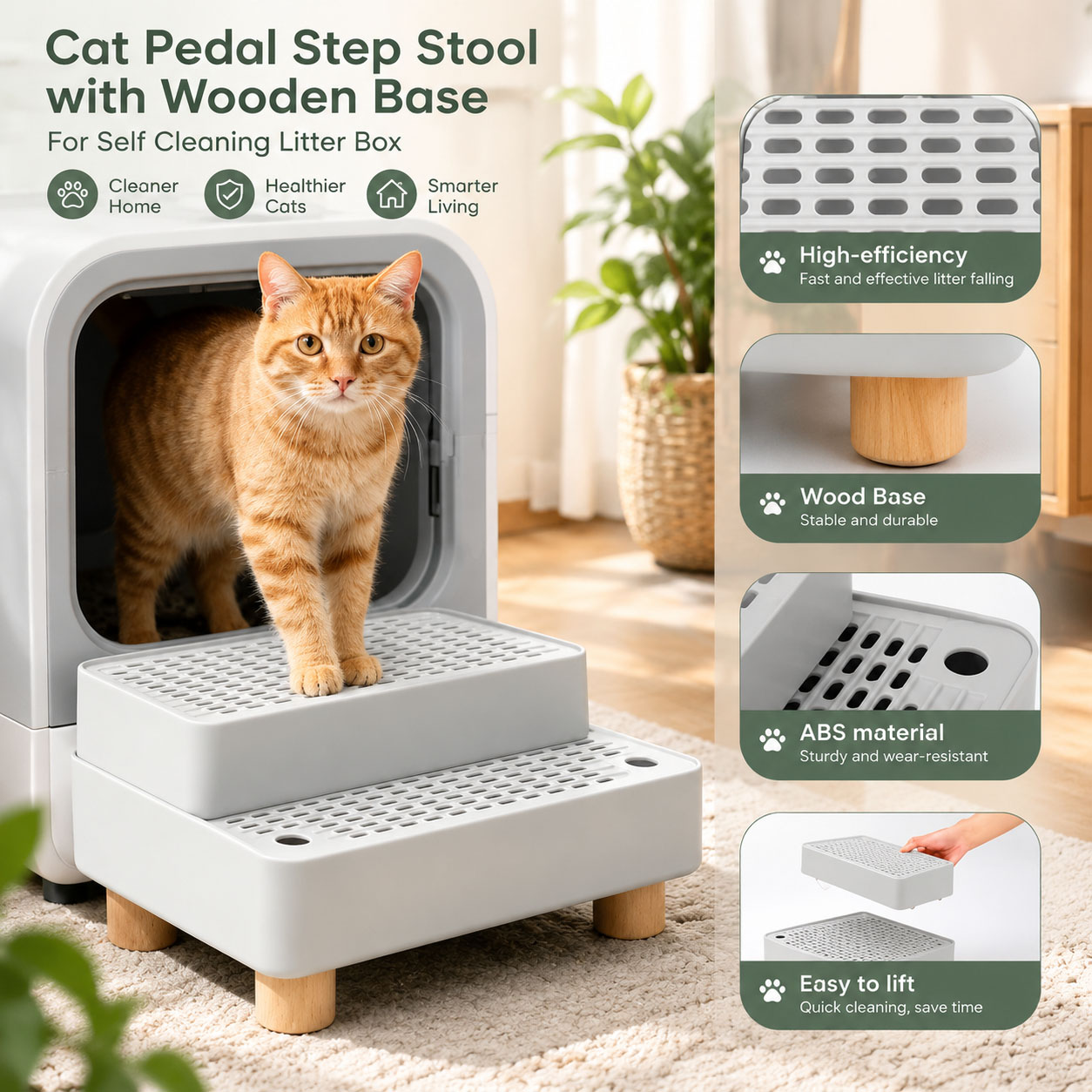 Rampa para caja de arena, dobl - Cat Litter Mat Double Layer Waterproof reseña y precio