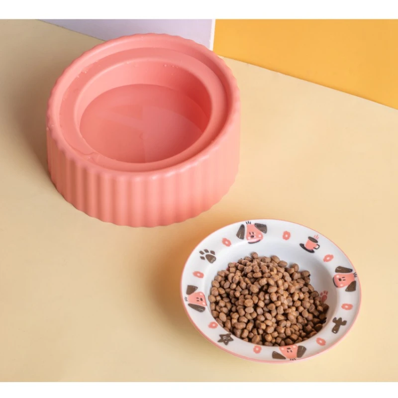 Comedero Elevado de Cerámica p - Elevated Ceramic Cat Bowls Tilted Food reseña y precio