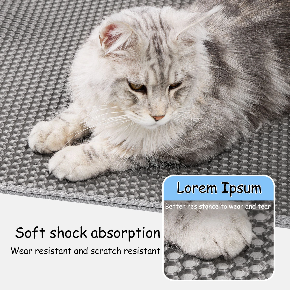 Estera de arena para gatos de  - Cat Litter Mat Double Layer Waterproof reseña y precio