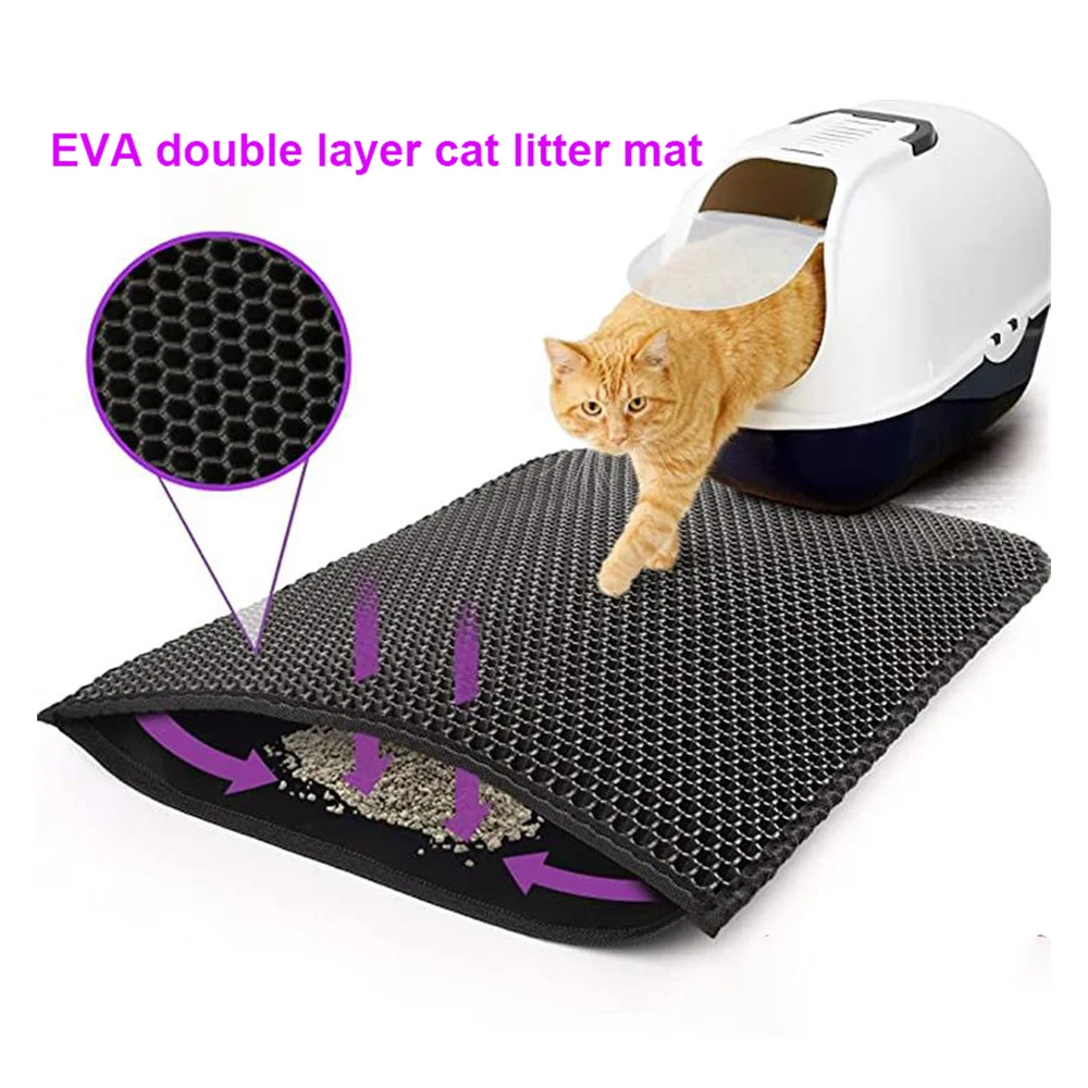 Alfombrilla para arena de gato - Cat Litter Mat Double Layer Waterproof reseña y precio