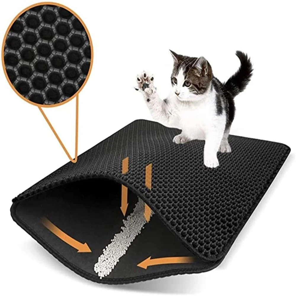 Alfombrilla para arena de gato - Cat Litter Mat Double Layer Waterproof reseña y precio