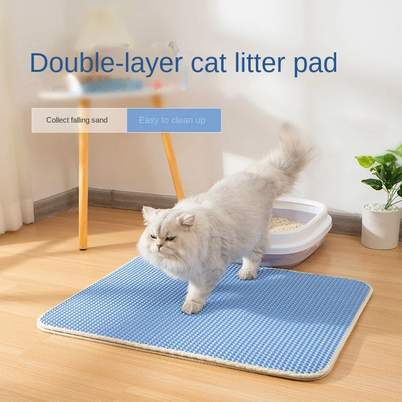 Alfombrilla para arena de gato - Cat Litter Mat Double Layer Waterproof reseña y precio